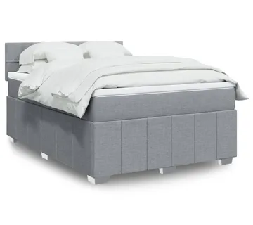 vidaXL Krevet box spring s madracem svjetlosiva 160x200 cm tkanina - Venlo