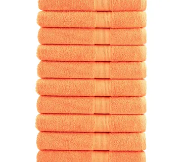 vidaXL Ručnici SOLUND 10 kom narančasti 100 x 200 cm 600 gsm - Venlo