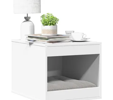 vidaXL Kutija za mačji pijesak bijela 47x59x42 cm konstruirano drvo - Venlo
