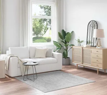vidaXL Protuklizni Shaggy Tepih Siva 160 x 160 cm PP - Venlo