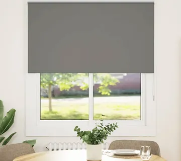 vidaXL Rolo zavjesa Blackout siva 120x150 cm Širina tkanine 116,6 cm - Venlo