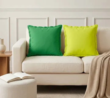 vidaXL Presvlaka za jastuk 2 kom. HOUTEN Svijetlo zelena. 40 x 40 cm - Venlo