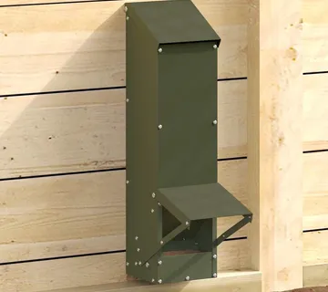 vidaXL Hranilica za piliće Maslinasto zelena 13 x 12 x 51 cm - Venlo