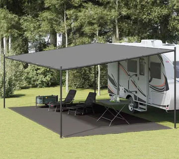 vidaXL Tepih za šator 400 x 700 cm antracit - Venlo