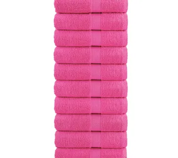 vidaXL Premium ručnici za goste SOLUND 10 kom. ružičasti 30x50 cm 600 g/m² - Venlo