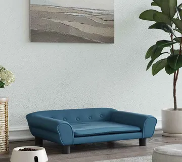 vidaXL Krevet za pse plavi 70 x 48 x 22 cm baršunasti - Venlo