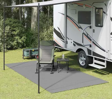 vidaXL Teppi za šator Antracit 500 × 350 cm Poliester - Venlo