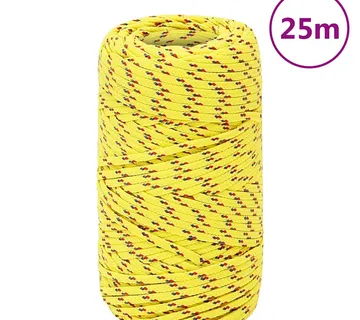 vidaXL Brodski konop žuti 2 mm 25 m od polipropilena - Venlo
