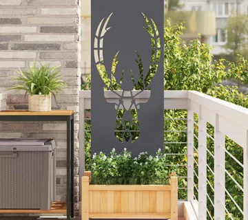 vidaXL Privatnost u vrtu Antracit 50 x 140 cm Hladno valjana čelična - Venlo