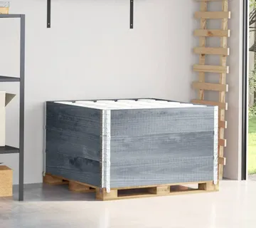 vidaXL Okviri za palete 3 kom sivi 100 x 100 cm od masivne borovine - Venlo