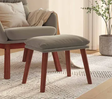 vidaXL Tabure svjetlosivi 45x29,5x35 cm baršunasti - Venlo