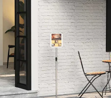vidaXL Stalci za sajmove Srebrno 25 x 25 x 125 cm Aluminij - Venlo
