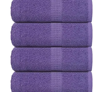 vidaXL Ručnici za goste FROGN 4 kom. ljubičasti 30x50 cm 360 g/m² - Venlo