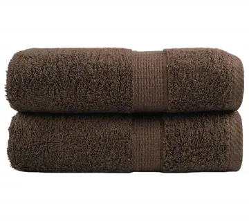 vidaXL Premium ručnici za goste SOLUND 2 kom. smeđi 30x50 cm 600 g/m² - Venlo