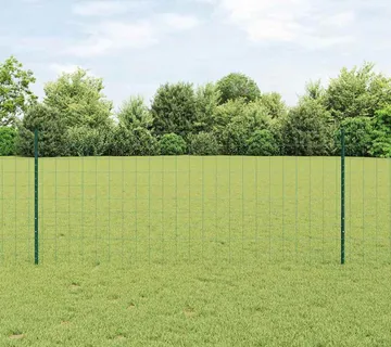 vidaXL Euro ograda s postom 25 x 1 m Čelik premazan PVC-om Zelena - Venlo