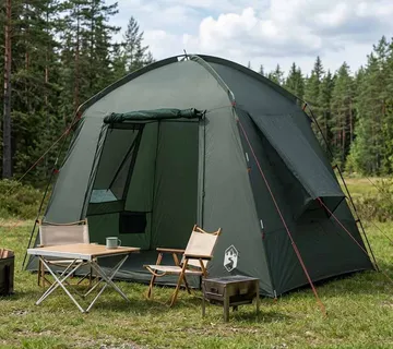 vidaXL Kabinski šator Maslinasto zelena 210 x 210 x 138 cm Poliester - Venlo