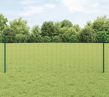vidaXL Euro ograda s postom 25 x 0,8 m Čelik premazan PVC-om Zelena - Venlo