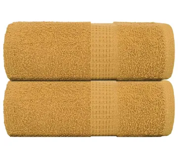 vidaXL Ručnici za goste FROGN 2 kom. zlatne boje 30x50 cm 360 g/m² - Venlo
