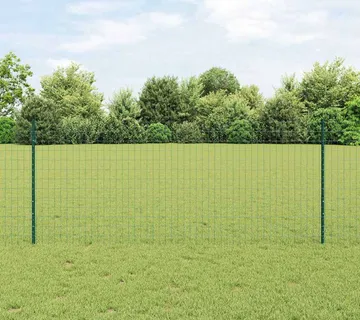 vidaXL Euro ograda s postom 25 x 1 m Čelik premazan PVC-om Zelena - Venlo
