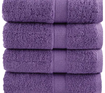 vidaXL Premium ručnici za goste SOLUND 4 kom. ljubičasti 30x50 cm 600 g/m² - Venlo