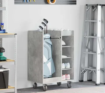 vidaXL Golf ormar s kotačem Jednobojno Betonski sivi 65 x 45 x 98 cm - Venlo