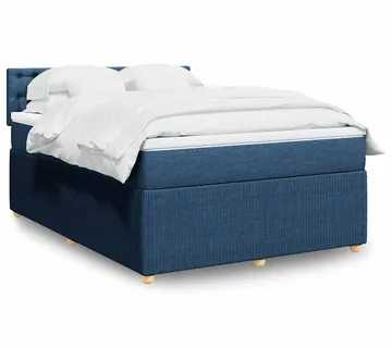 vidaXL Krevet s oprugama i madracem plavi 160x200 cm od tkanine - Venlo