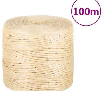 vidaXL Uže od 100 % sisala 4 mm 100 m - Venlo