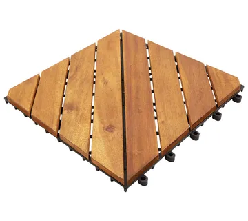 vidaXL Pločice za decking 10 kom. Smeđa 30 x 30 cm Acacijsko drvo - Venlo