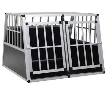 vidaXL Kavez za pse s dvostrukim vratima 94 x 88 x 69 cm - Venlo