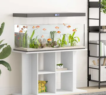 vidaXL Stalak za akvarij bijeli 100 x 40 x 60 cm od konstruiranog drva - Venlo