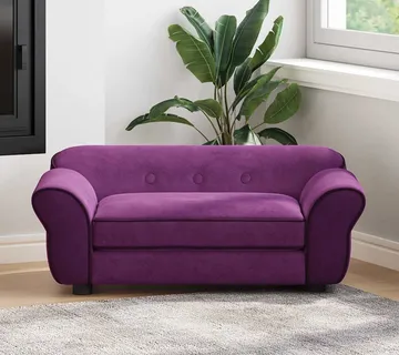vidaXL Sofa za pse bordo 72 x 45 x 30 cm plišana - Venlo