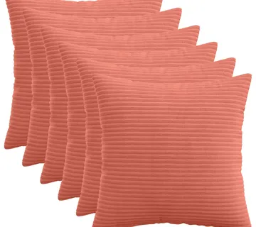 vidaXL Presvlaka za jastuk 6 pcs HEERLEN Crvena narančasta 35 x 35 cm - Venlo