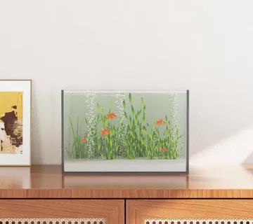 vidaXL Akvarij s pohranom *Transparent*an 30 x 20 x 20 cm Stakl - Venlo