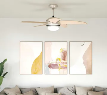 vidaXL Ventilator za strop s svjetlom i daljinskim upravljačem Sonoma - Venlo
