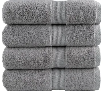 vidaXL Premium ručnici za pranje SOLUND 4 kom. sive 30x30 cm 600 g/m² - Venlo