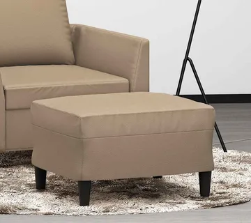 vidaXL Tabure boja cappuccina 60 x 50 x 41 cm od umjetne kože - Venlo