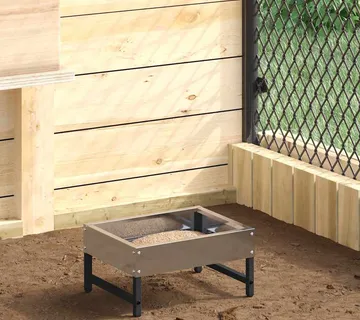 vidaXL Feeder za ptice Srebrno 80 x 28 x 13.5 cm Cinkani čelik - Venlo