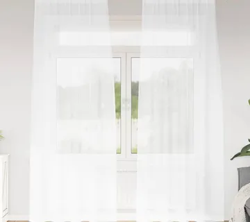 vidaXL Voile zavjesa 2 kom. Bijelo 225 x 140 cm Poliester - Venlo