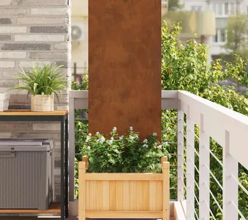 vidaXL Privatnost u vrtu Rezbarija Rđa 50 x 140 cm - Venlo