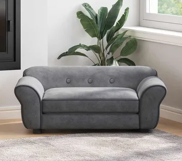vidaXL Sofa za pse tamnosiva 72 x 45 x 30 cm plišana - Venlo