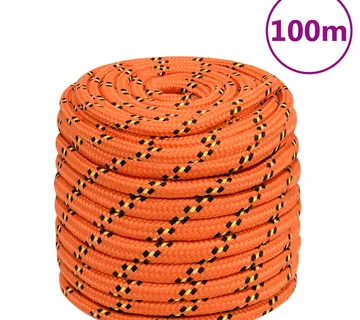 vidaXL Brodski konop narančasti 18 mm 100 m od polipropilena - Venlo