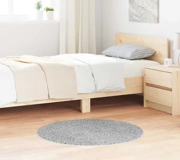 vidaXL Protuklizni Shaggy Tepih Siva 90 x 90 cm PP - Venlo