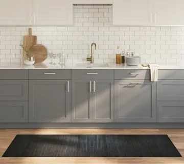 vidaXL Tepih pravokutni sivi 70 x 200 cm od bambusa - Venlo