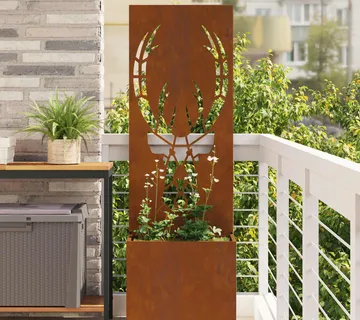 vidaXL Privatnost u vrtu Životinjski uzorak Rđa 50 x 32 x 150 cm - Venlo