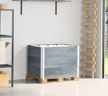 vidaXL Okviri za palete 3 kom sivi 80x60 cm od masivne borovine - Venlo