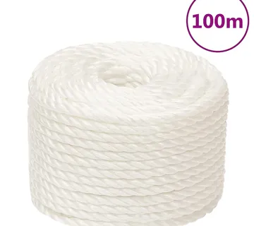 vidaXL Radno uže bijelo 14 mm 100 m od polipropilena - Venlo