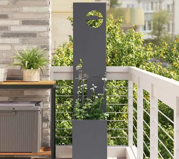 vidaXL Privatnost u vrtu Rezbarija Antracit 32 x 32 x 150 cm - Venlo