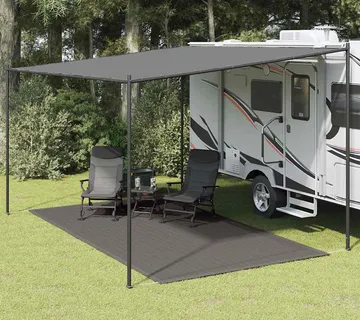 vidaXL Tepih za šator 250 x 350 cm antracit - Venlo