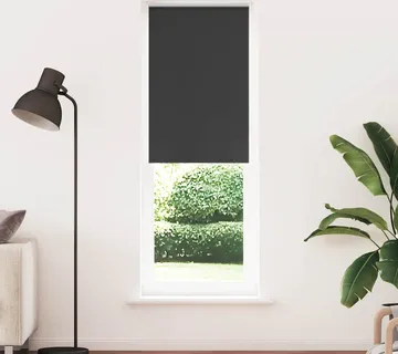 vidaXL Rolo zavjesa Blackout Black 75x230 cm Širina tkanine 70,7 cm - Venlo