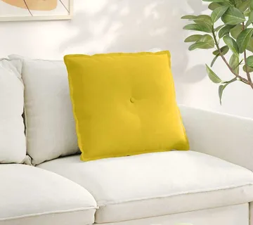 vidaXL Jastuk za leđa Žuta 60 x 50 cm Kordura tekstil - Venlo